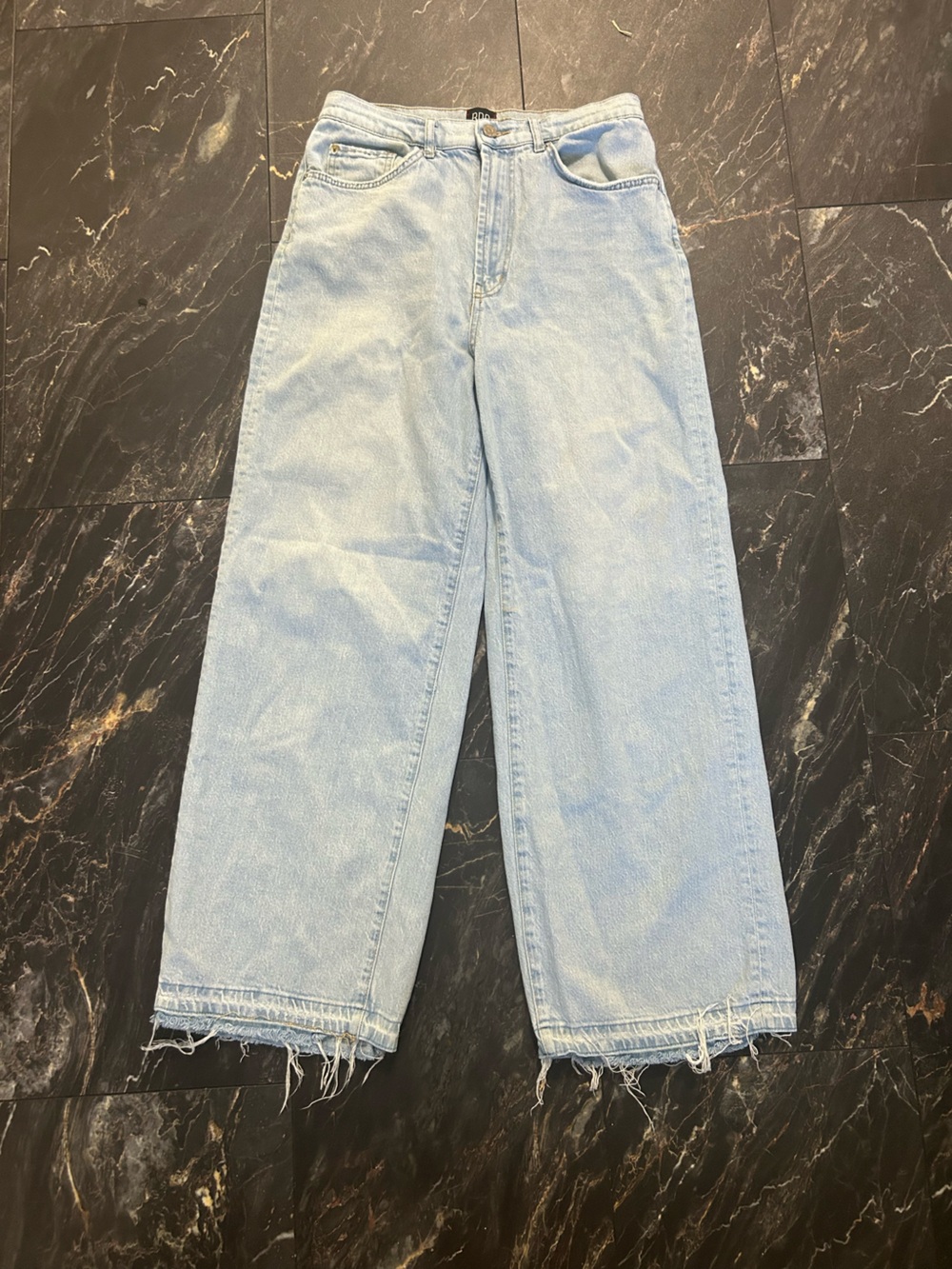 Urban Outfitters Light Wash High-Rise Wide-Leg Jeans